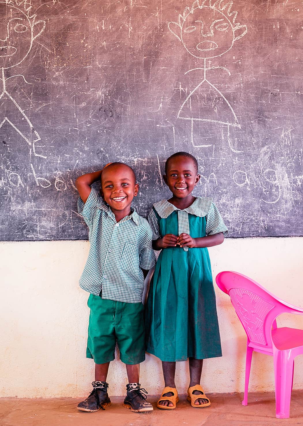 Children in the Kasigau Wildlife Corridor project, Kenya.