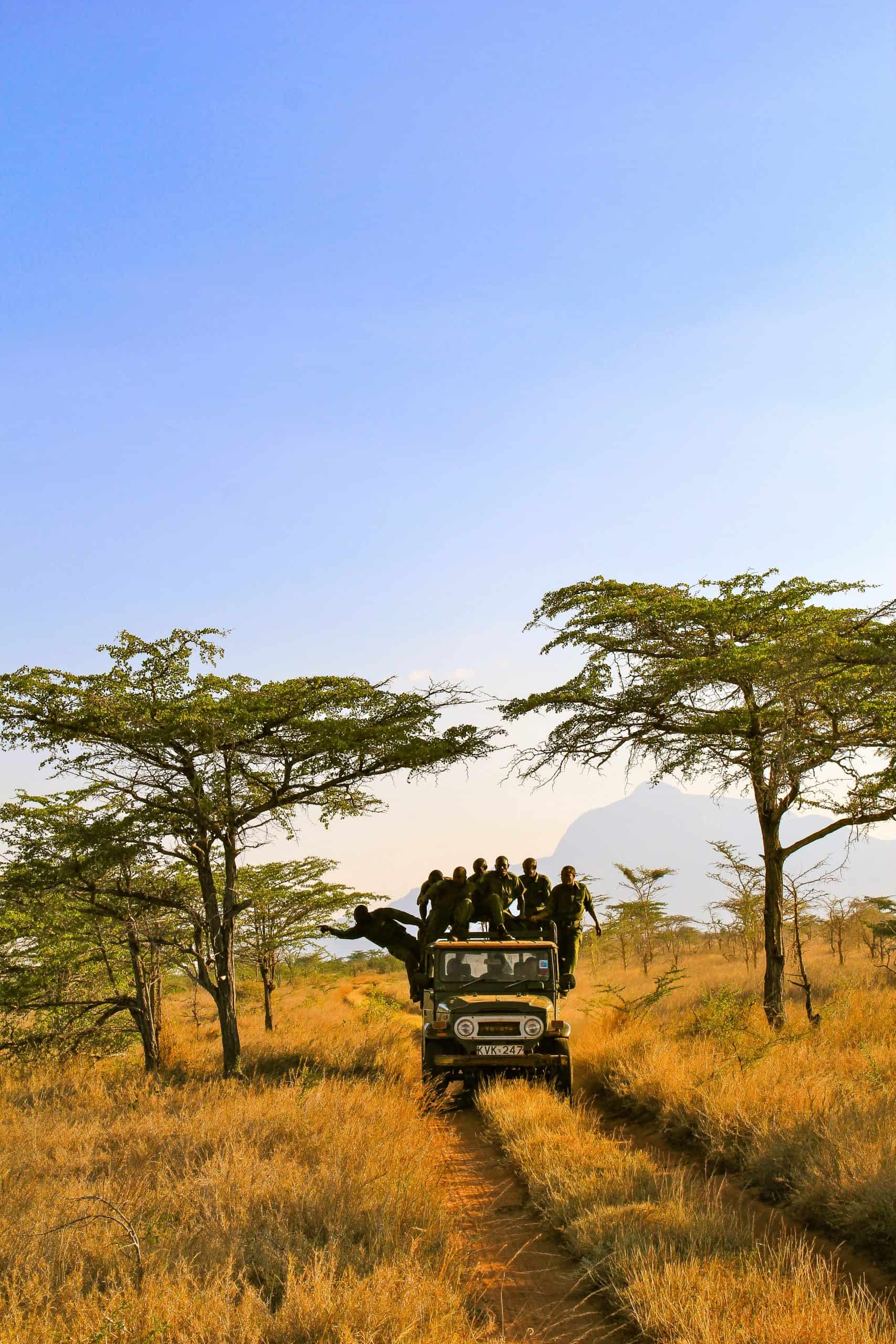 Rangers patrolling in the Kasigau Wildlife Corridor.
